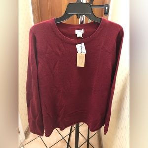 J Crew Factory Cashmere Crewneck NWT Extra Large